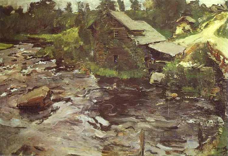 Valentin Serov Watermill in Finland Norge oil painting art